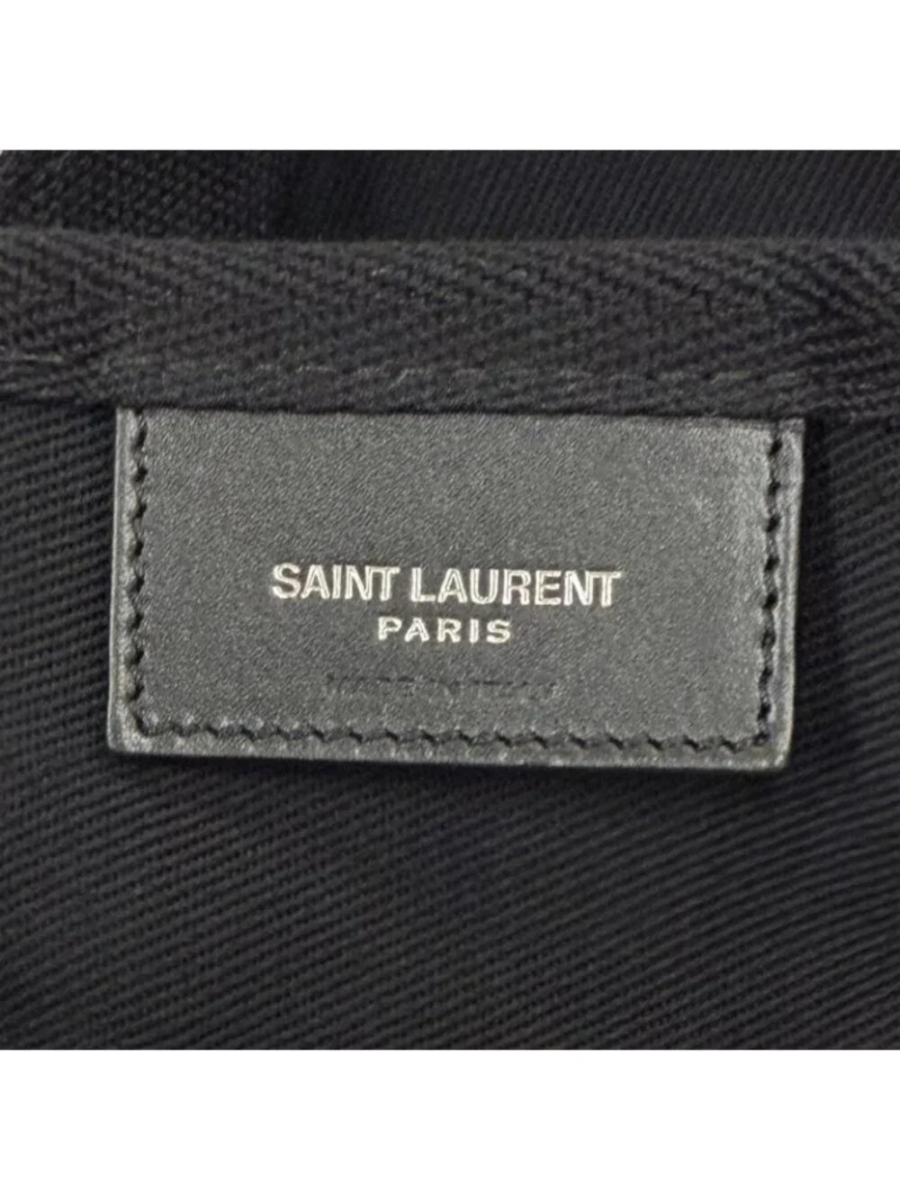 Saint Laurent Paris Canvas Leather Rive Gauche Sling Bag Included